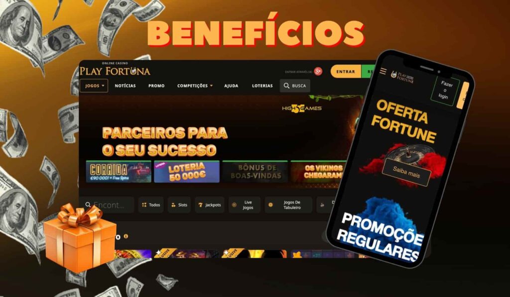 Benefícios da Play Fortuna Brasil casino site e aplicativo